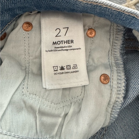 MOTHER Women's Light Blue Bootcut Jeans - Picture 8 of 9